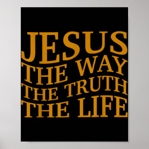 Jesus The Way-wahrheitsleben Christlicher Kleinkin Poster
