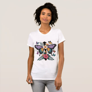 Jesus [Theme] Camiseta Feminina Fé Brasil Presente T-Shirt