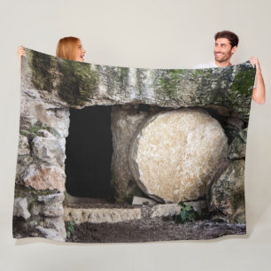JESUS-TOMB FLEECEDECKE