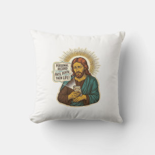 Jesus Tote Telefon Keine Musik Schweres Heben Gym  Kissen