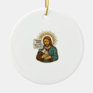 Jesus Tote Telefonnummer Keine Musik Schweres Hebe Keramik Ornament