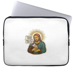 Jesus Toter Telefon Keine Musik Schweres Heben Gym Laptopschutzhülle
