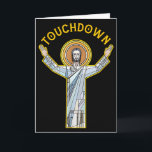 Jesus Touchdown Spaß Christlicher Glaube Sprüche M Karte<br><div class="desc">Jesus Touchdown Spaß Christlicher Glaube Sprüche Meme Christ beten</div>
