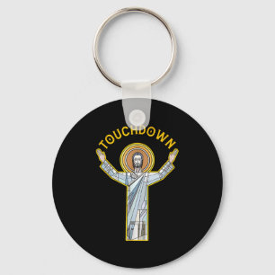 Jesus Touchdown Spaß Christlicher Glaube Sprüche M Schlüsselanhänger