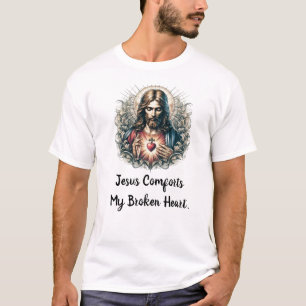 Jesus tröstet meinen gebrochenen Herzen Luxus-T - T-Shirt