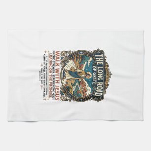 Jesus Trucker Langstrecken T-Shirt Inspirierend Fa Geschirrtuch