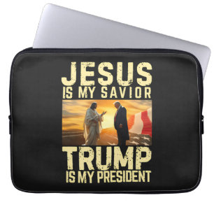 Jesus Trump - Jesus ist mein Herr Erlöser Laptopschutzhülle