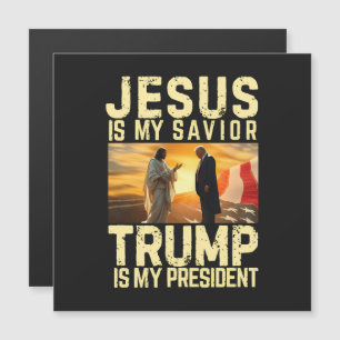 Jesus Trump - Jesus ist mein Herr Erlöser Magnetkarte