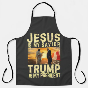 Jesus Trump - Jesus ist mein Herr Erlöser Schürze