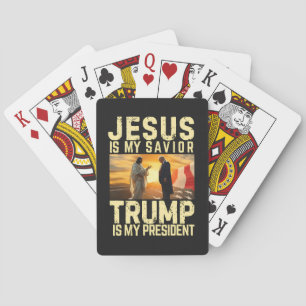 Jesus Trump - Jesus ist mein Herr Erlöser Spielkarten