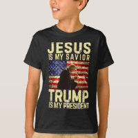 Jesus Trump T-Shirt - Jesus ist mein Lord Retter T