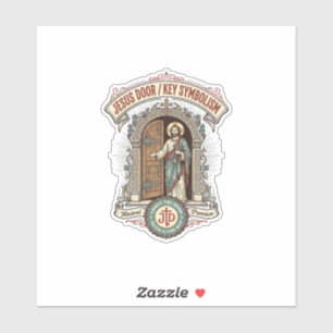 Jesus Tür Schlüssel Symbolik Jesus Tür Schlüssel S Aufkleber