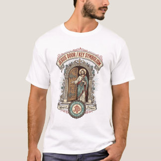 Jesus Tür Schlüssel Symbolik Jesus Tür Schlüssel S T-Shirt
