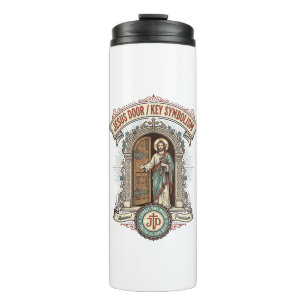 Jesus Tür Schlüssel Symbolik Jesus Tür Schlüssel S Thermosbecher