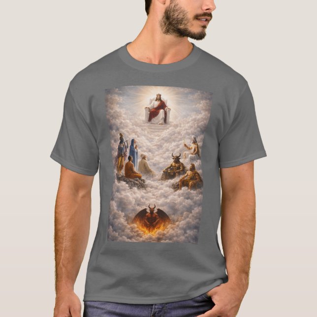 Jesus über allen Göttern T-Shirt (Vorderseite)