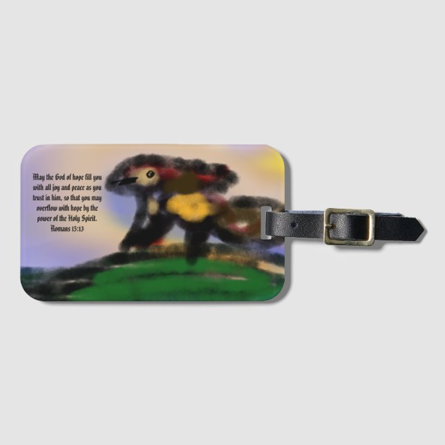 Jesus überflog gepäckanhänger (Vorderseite (Horizontal))