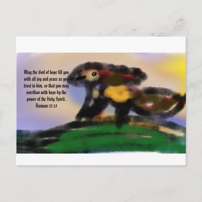Jesus überflog postkarte (Vorderseite)