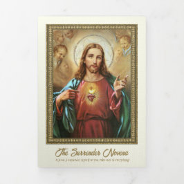 Jesus Übergabe Novena katholisches Gebet Dreifach Gefaltete Karte