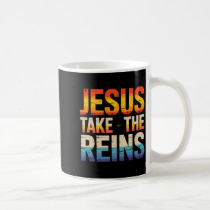 Jesus übernimmt die Zügel - Inspirierende christli Kaffeetasse