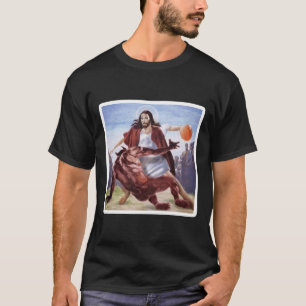 Jesus überquert den Satan Basketball T-Shirt