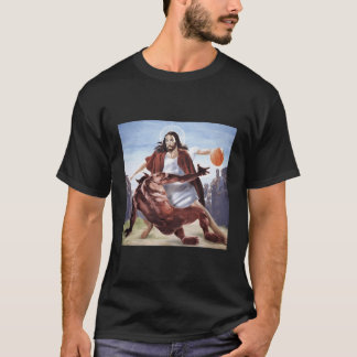 Jesus überquert den Teufel Christlich T-Shirt