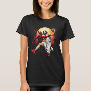 Jesus übertrumpft den Teufel Sketll Liebhaber Chri T-Shirt