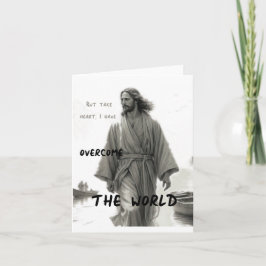 Jesus überwindet die Grußkarte (unbedruckte Innens Karte