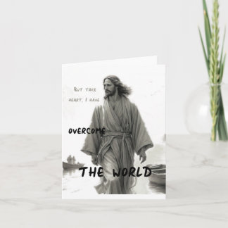 Jesus überwindet die Grußkarte (unbedruckte Innens Karte