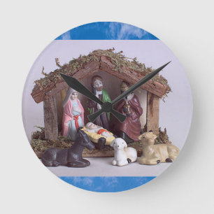 Jesus-Uhr Runde Wanduhr