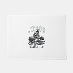 Jesus Ultimate Deadlifter Vintage Vector T-Shirt D Fußmatte