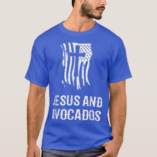 Jesus und Avocados Christliche Avocados Liebhaber T-Shirt