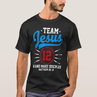 Jesus und Baseballteam Jesus Christlich Matthew 28 T-Shirt