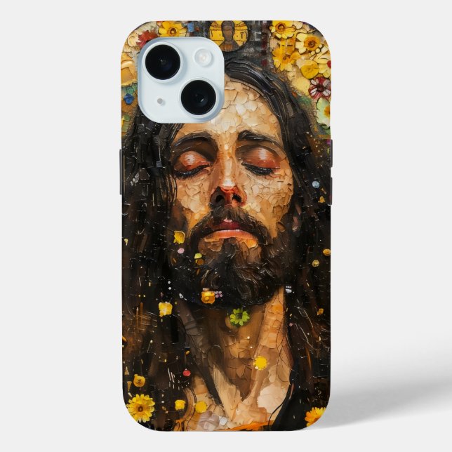 Jesus und Blume Abstrakt Case-Mate iPhone Hülle (Rückseite)