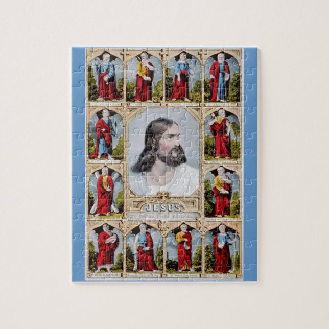 Jesus und das Apostelpuzzlespiel (Vertikal)