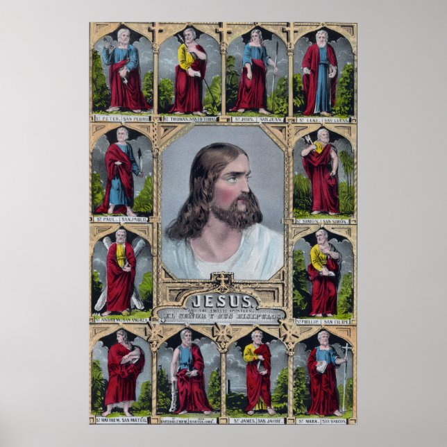 Jesus und die 12 Apostel Poster (Vorne)