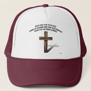 Jesus und die amerikanischen Soldaten mit robustem Truckerkappe