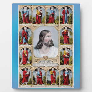 Jesus und die Apostelplakette Fotoplatte