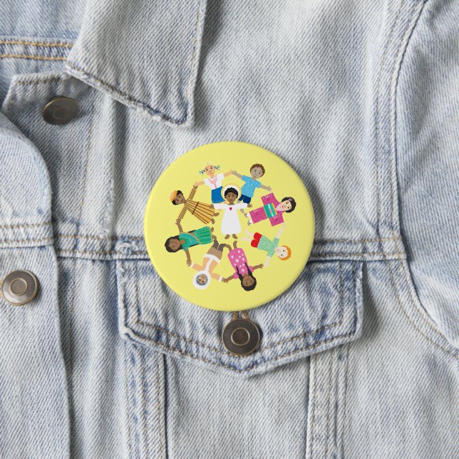 Jesus und die Kinder der Welt Button (Beispiel)