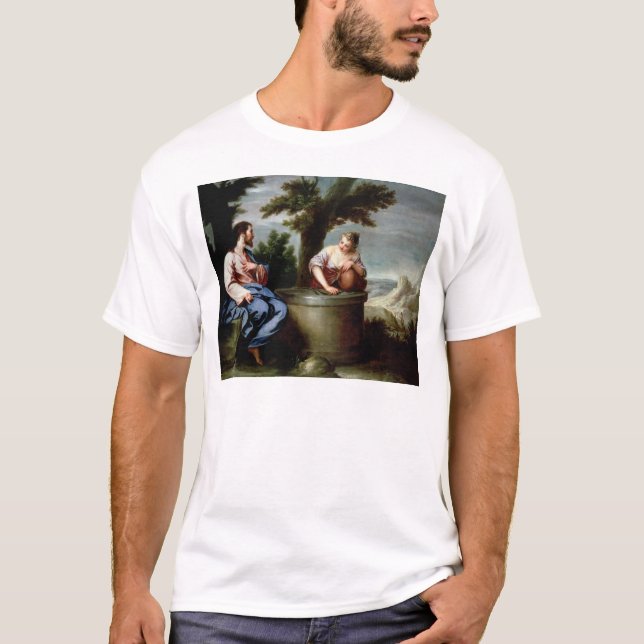 Jesus und die Samariter-Frau T-Shirt (Vorderseite)