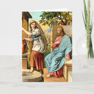 Jesus und Frauen auf der Grußkarte Karte