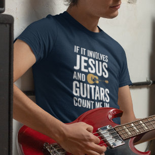 Jesus und Gitarren Christliches Musik-Worship-Band T-Shirt