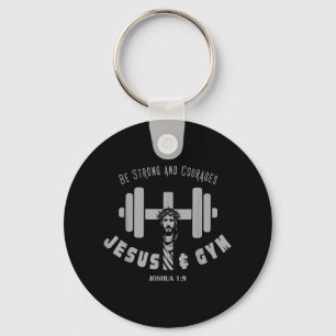 Jesus und Gym Christliches Training Weisheitskraft Schlüsselanhänger