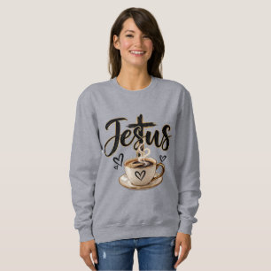 Jesus- und Kaffeeliebhaber Sweatshirt