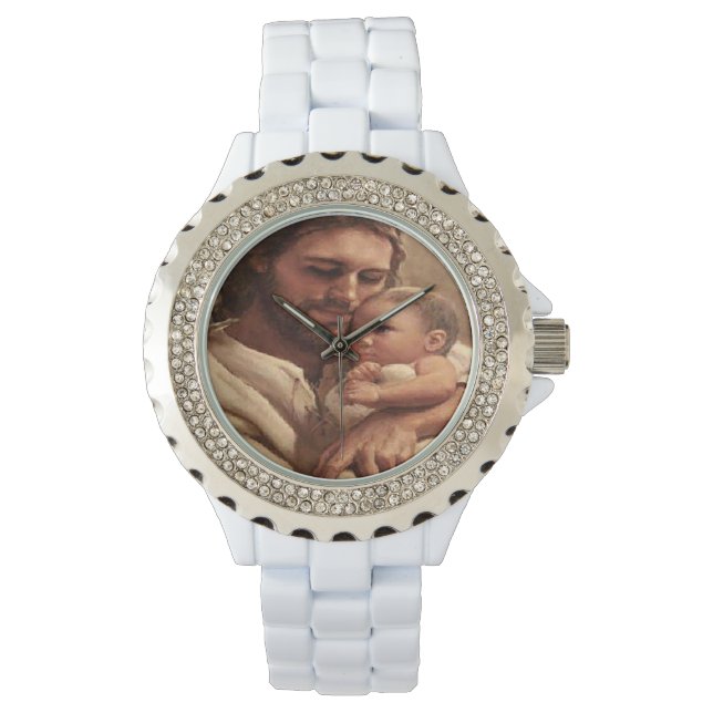 Jesus und Kind Armbanduhr (Vorderseite)