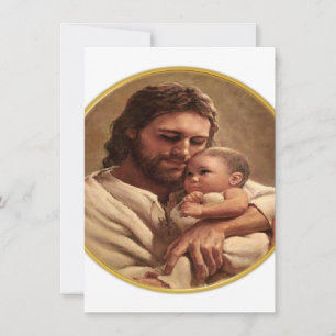 Jesus und Kind Feiertagskarte