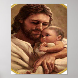 Jesus und Kind Poster