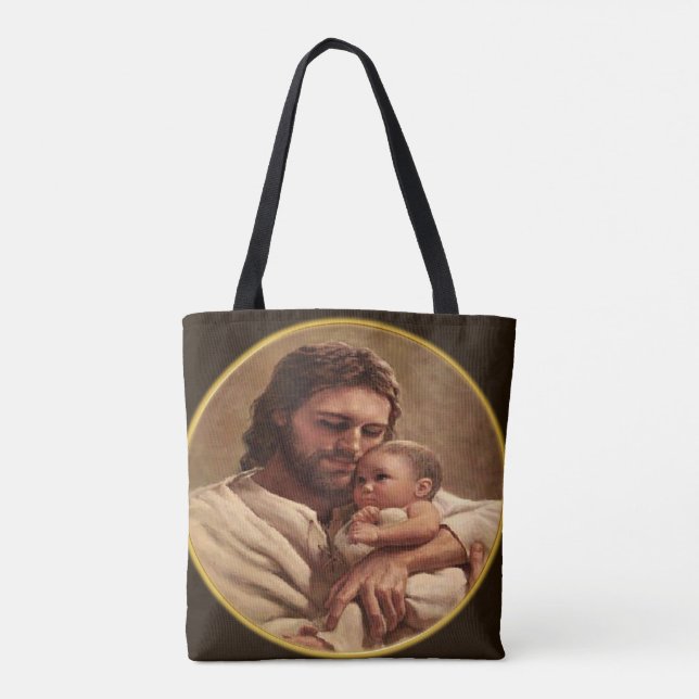 Jesus und Kind Tasche (Rückseite)