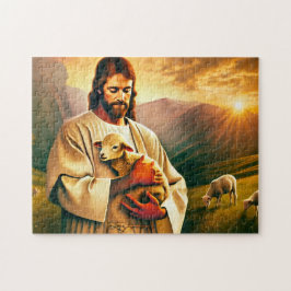 Jesus und Lamm Christlicher Göttlicher Trost