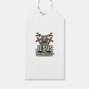 Jesus und Motorräder Vintage christlicher Biker-En Geschenkanhänger