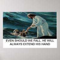 Jesus und Peter Poster